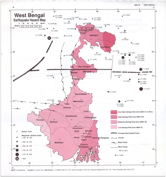 Picture of Seismic Hazard in West Bengal